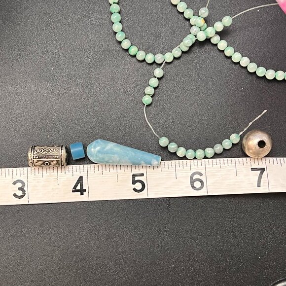 Bead Jewelry Making Craft Lot- Stone, Clay, Metal - Picture 7 of 8